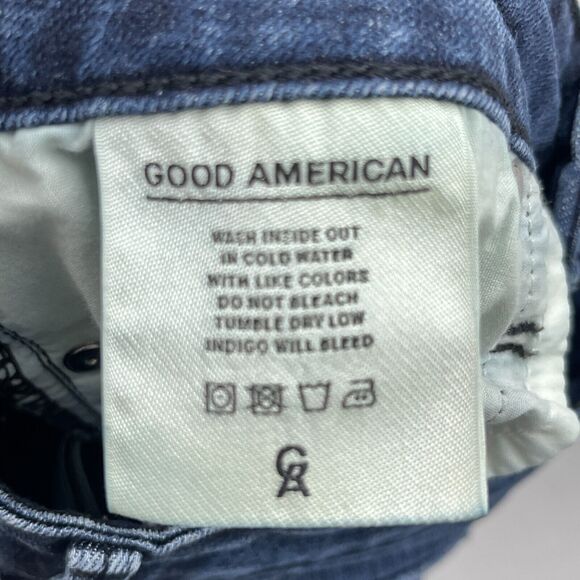 Good American Jeans Dark Wash Women Size 2/26 Mid Rise Good Legs Dual Color Blue - Picture 8 of 11
